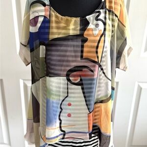 Abstract Print Women's Top